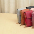 Bolsa tiracolo para cartões e celular